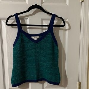 Lilly Pulitzer Teal and Navy Camisole